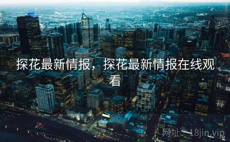 探花最新情报，探花最新情报在线观看
