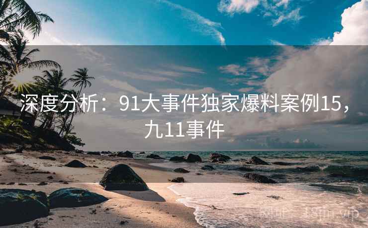 深度分析：91大事件独家爆料案例15，九11事件
