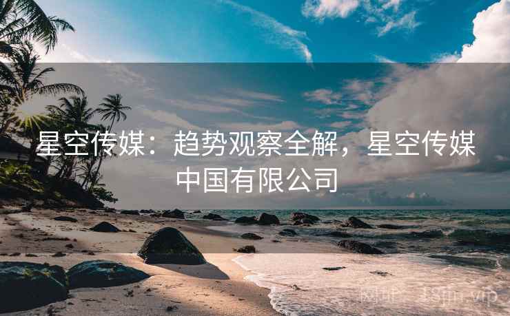 星空传媒：趋势观察全解，星空传媒中国有限公司