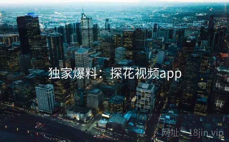 独家爆料：探花视频app