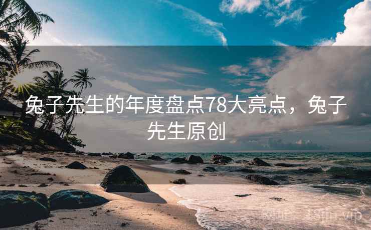 兔子先生的年度盘点78大亮点，兔子先生原创