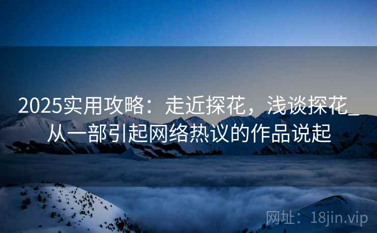 2025实用攻略：走近探花，浅谈探花_从一部引起网络热议的作品说起